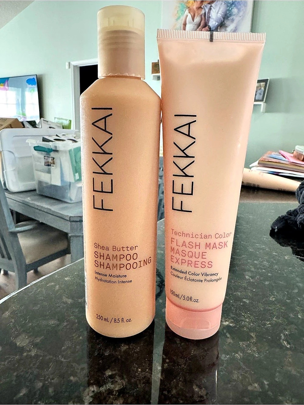 FEKKAI Shea Butter Shampoo and Technician Color Flash Mask Set